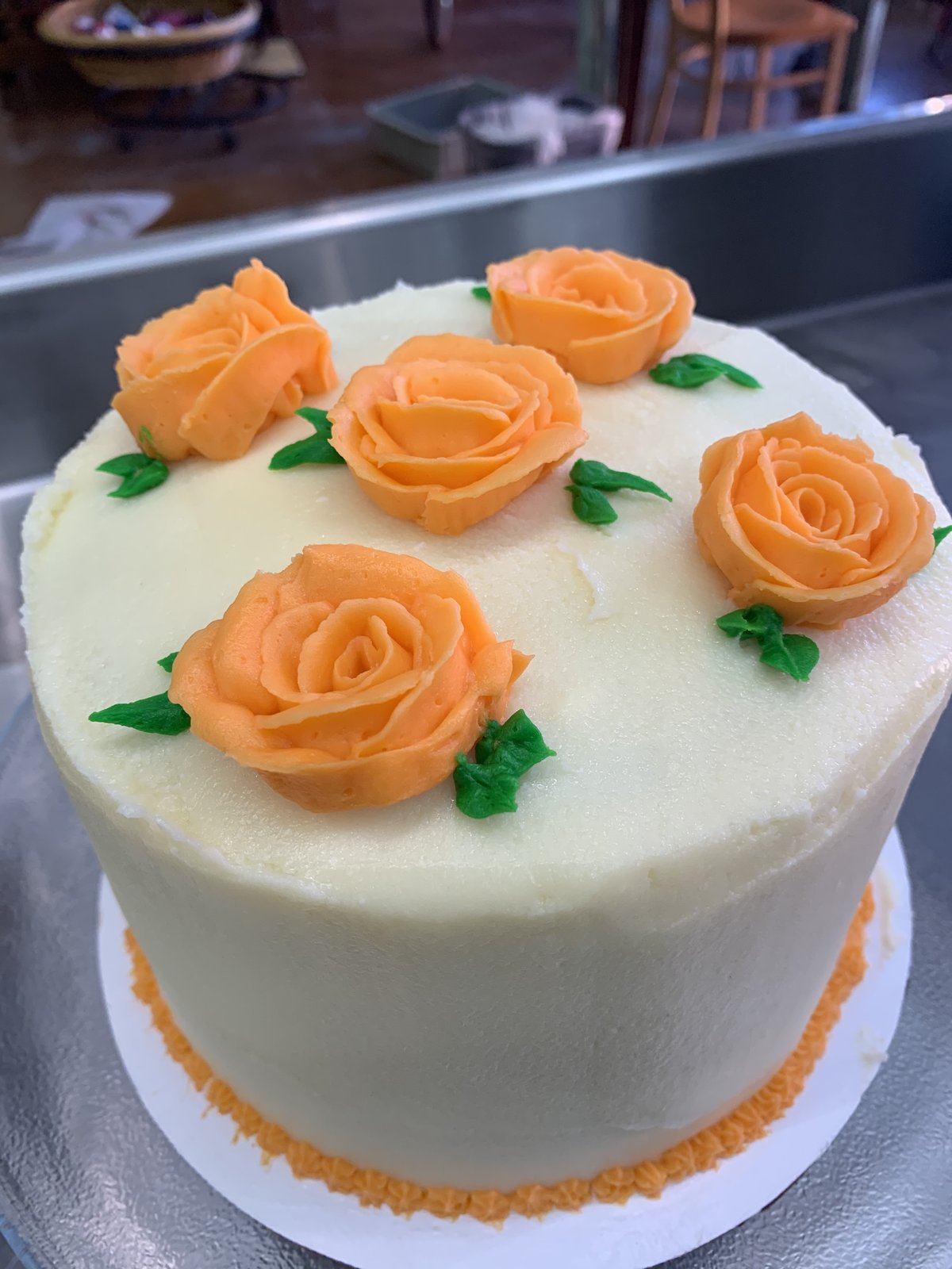 Naked wedding cake