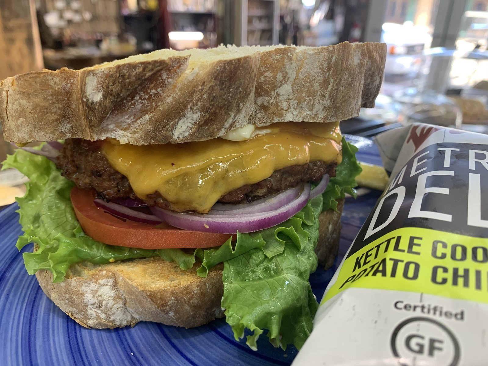 Half-pound smash burger