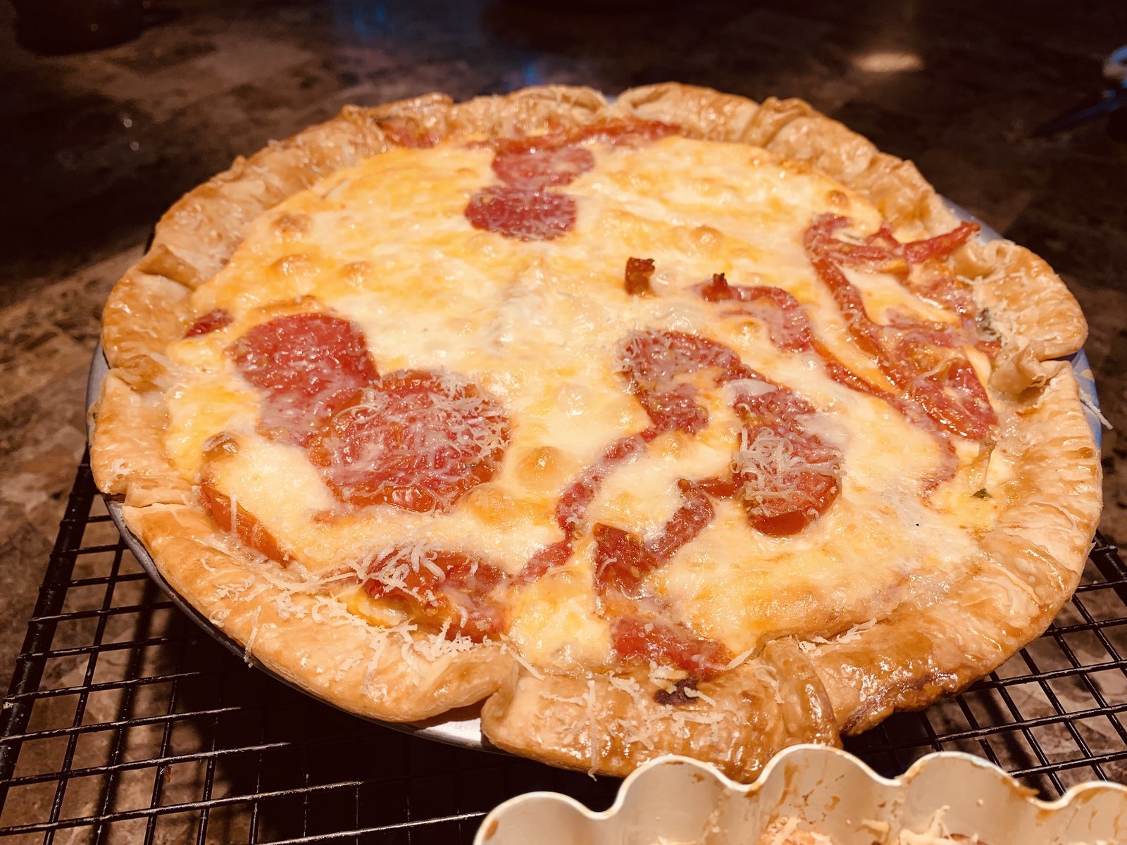 Wood-fired pizza